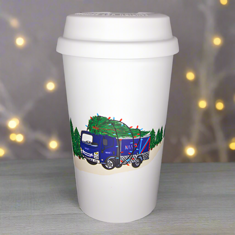 Christmas Naafi Wagon Travel Mug