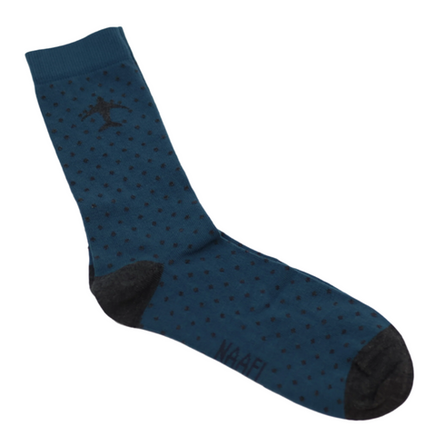 NAAFI Spotted Navy Blue Socks
