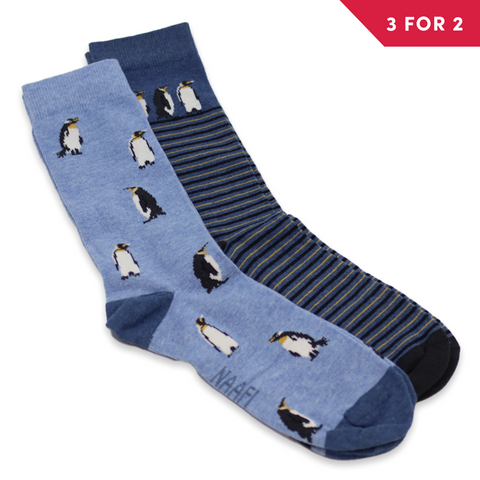 NAAFI Penguin Print Socks