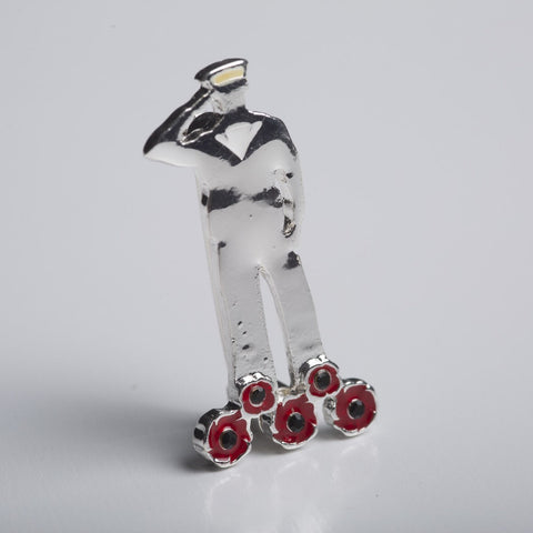 Poppy Sailor Remembrance Brooch