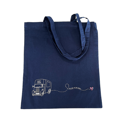 We Met In The NAAFI Navy Tote Bag