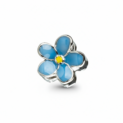 Hand Enamelled Forget Me Not Jewellery Charm