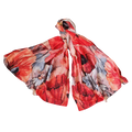 Butterfly Scarf With Poppies