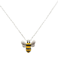 Hand Enamelled Bee Pendant Necklace