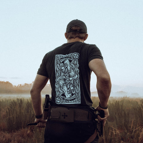 Reaper One Seven Memento Mori Tee - Charcoal