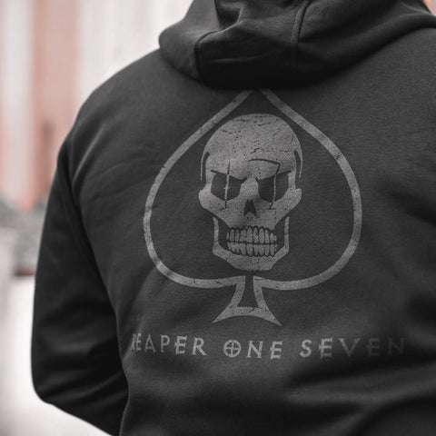 Reaper One Seven Black Death Hoody