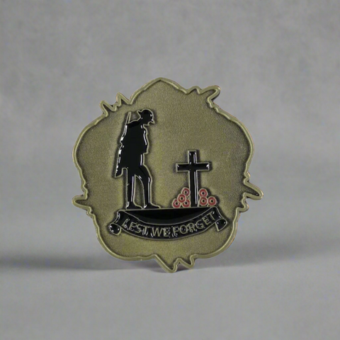 Lest We Forget NAAFI Crest Remembrance Coin