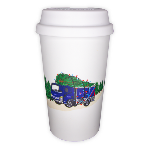 Christmas Naafi Wagon Travel Mug