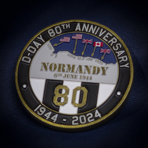 D-Day 80th Anniversary Challenge Coin