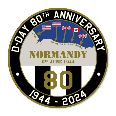 D-Day 80th Anniversary Challenge Coin