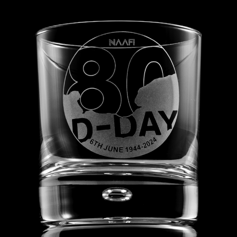 D-Day 80th Anniversary NAAFI Etched Whisky Glass