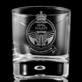 The Royal NAAFI Crest Etched Whisky Glass