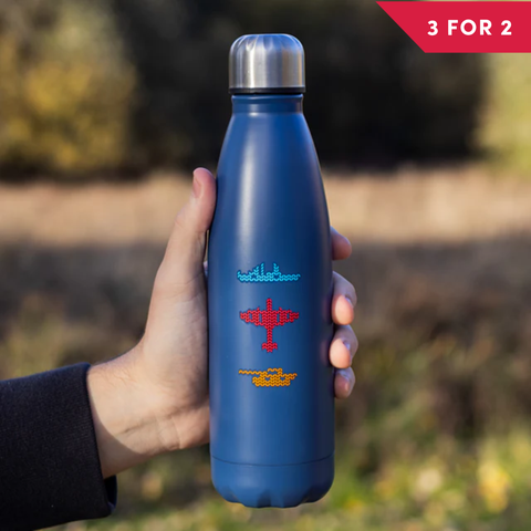 Never Far From Home Metal Water Bottle