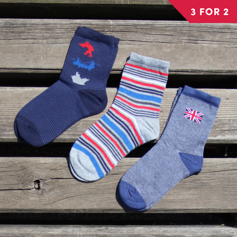 NAAFI Socks Union Jack Design (UK Kids 8-12)