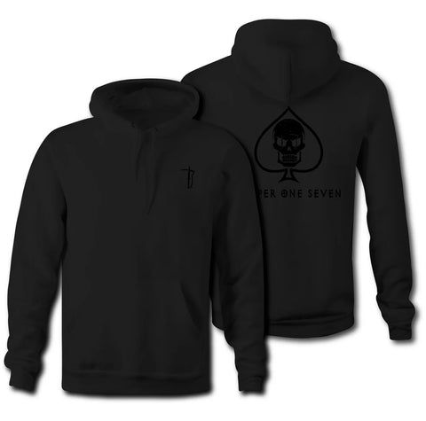 Reaper One Seven Black Death Hoody