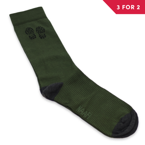 NAAFI Socks Boot Print 2pk