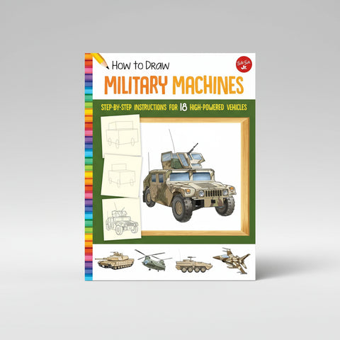 How to Draw Military Machines Drawing Book