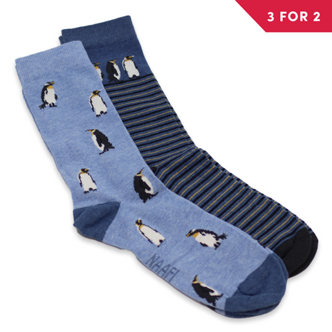 NAAFI Socks Penguin 2pk