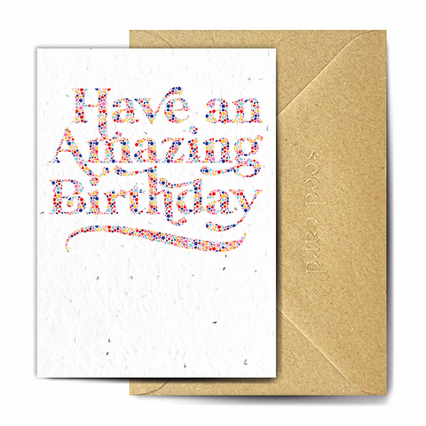 Seed Card - Amazing Birthday Dots Card