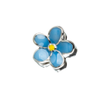 Hand Enamelled Forget Me Not Jewellery Charm