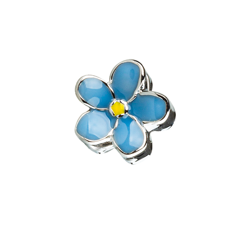 Hand Enamelled Forget Me Not Jewellery Charm