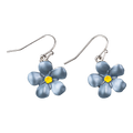 Forget Me Not Enamelled Earrings